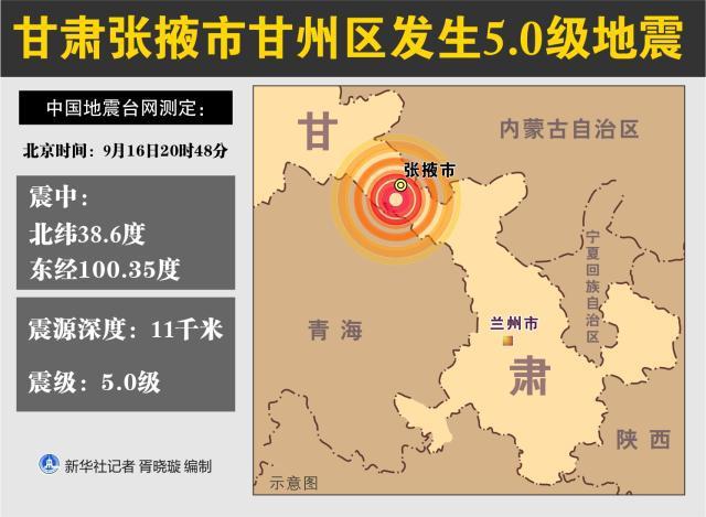 兰州地震最新消息2017年动态